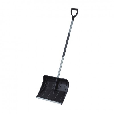 Steel Handle with D-Grip 18" Wide Plastic Snow Push Shovel